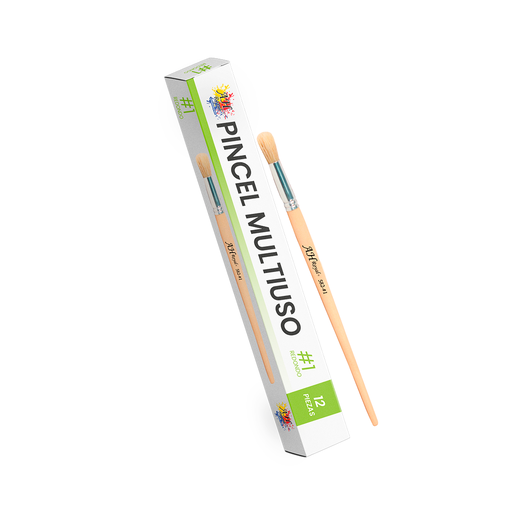 [PI1710] PINCEL CHINO AH ROYAL REDONDO NO 1 X12 [PAC80094-PAC20013]