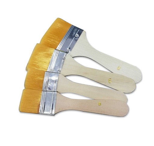[PI2597] BROCHAS UNIDADES 2 4 6 8 CERDA CINTETICA AMARILLA X4 [PAC2221-2597]