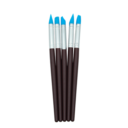 [PI291] PINCEL PICOPAY MEDIANO CABO PLATEADO SET X5 [PAC70062-291]