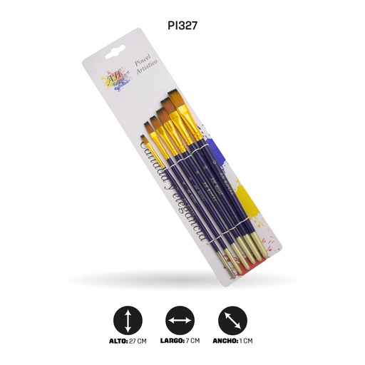 [PI327] PINCEL AH ROYAL JUEGO PLANO DEL # 2 AL 12  [PAC20043-327]