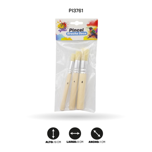 [PI3761] PINCEL AH ROYAL BROCHA SECA A0501 X3 [PAC70064-3761]