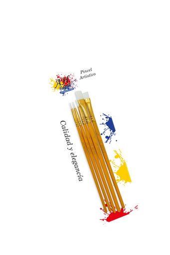 [PI38] PINCEL AH ROYAL JUEGO AMARILLO NO10-0 2 3 4 6  X5 SURTIDO [PAC20090-38]