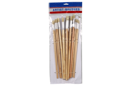 [PI428] PINCEL CHINO REDONDO JUEGO DEL 1 AL 12 X12 [PAC80081-428-PAC20246-428]