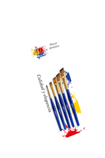 [PI448] PINCEL AHROYAL JUEGO ACRILICO HEXAGONAL NO1/8 1/4 3/8 1/2 5/8 X5   [PAC20031-448]