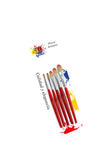 [PI706] PINCEL AH ROYAL JUEGO ACRILICO LENGUA DE GATO X5  [PAC20083-706]