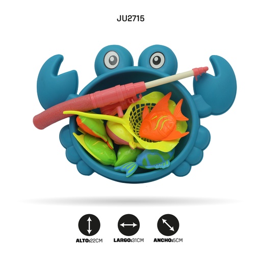 [JU2715] JUEGO DE PESCA FIGURA DE CANGREJO [308-B153]