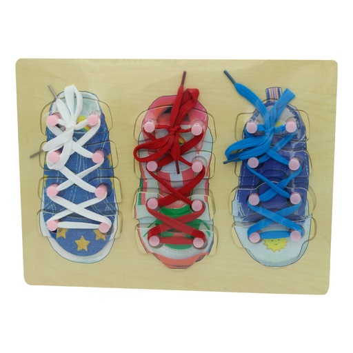 [JU10228] TRES ZAPATOS DIDACTICOS CORDONES [1970-69]