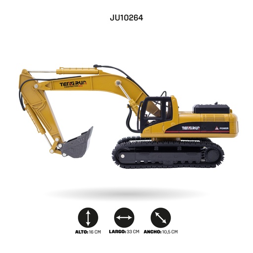 [JU10264] EXCAVADORA SOBRE ORUGAS DE ALEACIÓN 1:40 [292H-41]