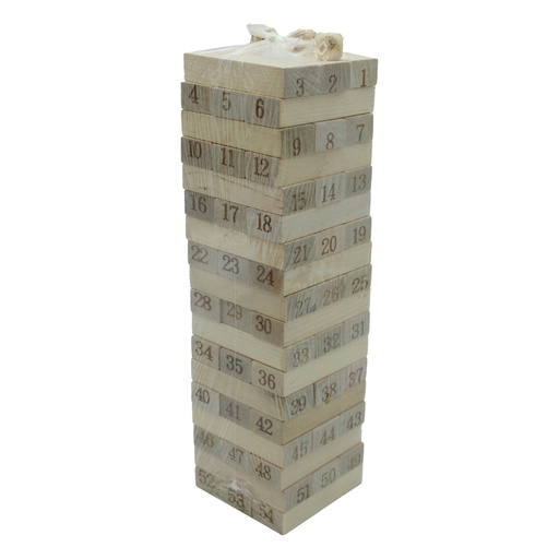 [JU10308] JENGA DE MADERA 54 PIEZAS [1970-122]