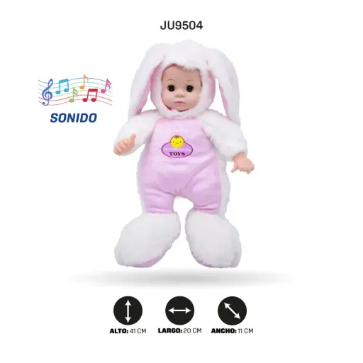 [JU9504] BEBÉ CON DISFRAZ DE CONEJO [2380B]