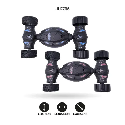 [JU7795] COCHE ACROBACIAS RADIOCONTROL 2,4 G CON CABLE USB [771-1]