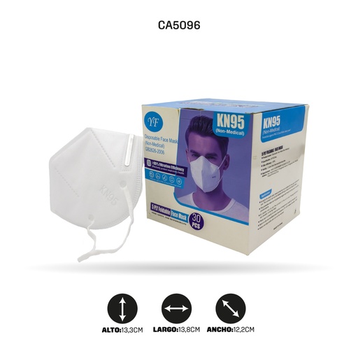 [CA5096] TAPABOCAS KN95 PAQUETE X 2 (PRECIOX2)(DISPLAY X 15 PAQUETES)