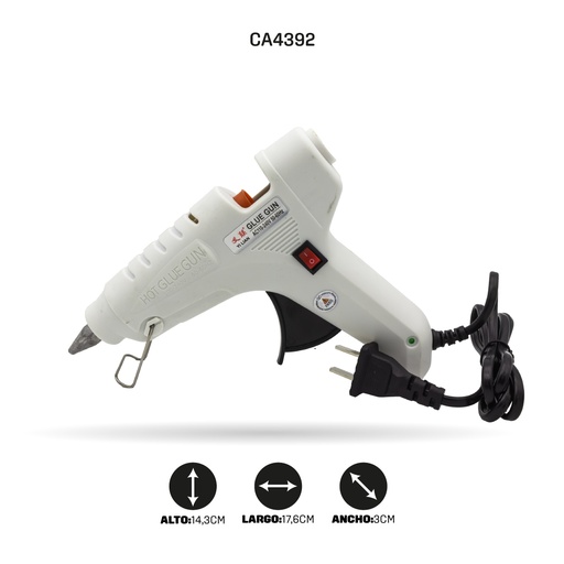 [CA4392] PISTOLA DE SILICONA GRANDE 80W CON SWICHE [HT80034]