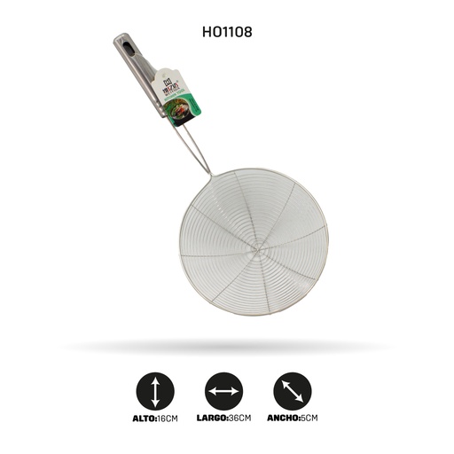 [HO1108] ESCURRIDOR LINEA METALICO 18CM [PAC3382]