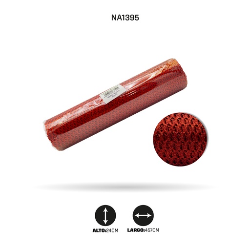[NA1395] MALLA ESCARCHA ROJO [PAC3711]