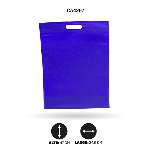 [CA4297] BOLSA PUBLICIDAD CON FUELLE DE FONDO 45x35x13cm [PAC4350]