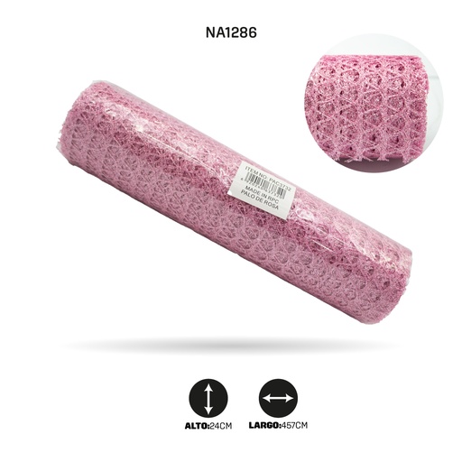 [NA1286] MALLA ESCARCHA PALO DE ROSA [PAC3732]
