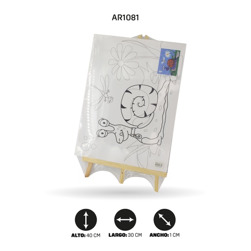 [AR1081] LIENZO 30X40 CON CABALLETE [PAC3735-1081]