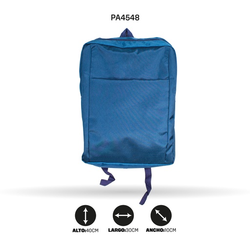 [PA4548] MALETIN  EJECUTIVO NACIONAL AZUL TURQUI (TELA HTR)