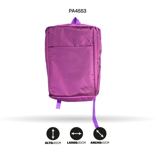 [PA4553] MALETIN  EJECUTIVO NACIONAL MORADO (TELA HTR)