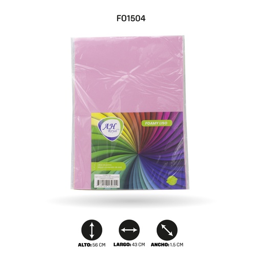 [FO1504] FOAMY 4 CARTAS AH ROYAL COLORES PASTEL SURTIDOS X10 [FO1504]