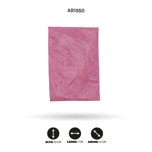 [AR1550] ESCARCHA COLOR ROSADA TORNASOL X LIBRA [PAC4452]