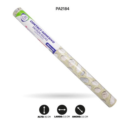 [PA2184] PAPEL CONTAC AH ROYAL PATRON ROCAS 5229 DE 3 mts x 45 cms [PAC5455]