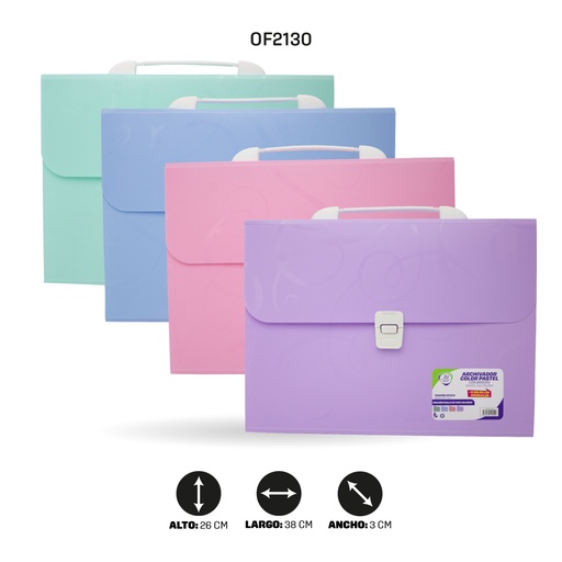 [OF2130] ARCHIVADOR AH ROYAL 5511 OFICIO 13 BOLSILLOS,65MIC [PAC4787]