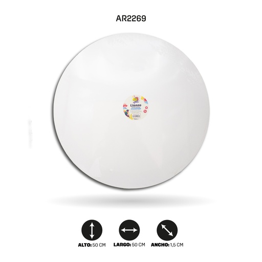[AR2269] LIENZO REDONDO HK-50CM [PAC4834-2269]