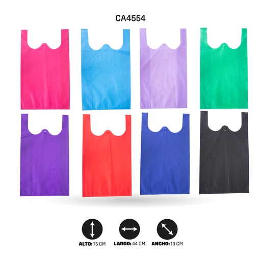 [CA4554] BOLSA CHALECO CAMBRE COLOR SURTIDO SIN LOGO75x44x19CM [PAC4357]