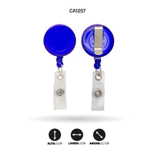 [CA1257] YOYO PARA ESCARAPELA AZUL [PAC5483]