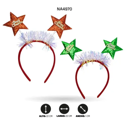 [NA4970] DIADEMA DE NAVIDAD -11 BOX/12 [PAC4933]