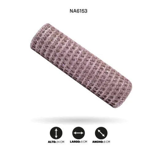 [NA6153] MALLA 24cm x 5y MALVA ROSADO [PAC5070]