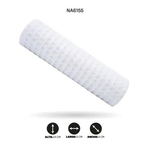 [NA6155] MALLA 24cm x 5y BLANCO TORNASOL [PAC5076]