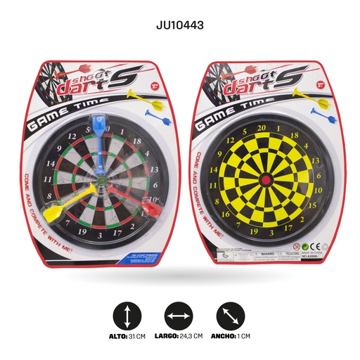 [JU10443] JUEGO DE DARDOS MAGNETICOS DOBLE LADO PEQUEÑO [A2008-2]