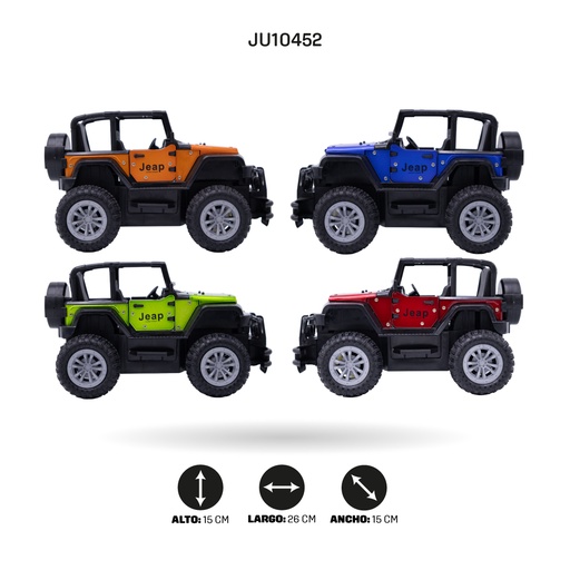 [JU10452] COCHE DE TRAVESÍA FUNDIDO A PRESIÓN CON RADIO CONTROL DE 4 FUNCIONES, CON LÍNEA USB [690]