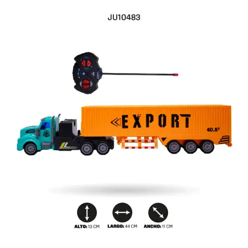 [JU10483] CAMIÓN CONTENEDOR ESCALA 1:48 RADIOCONTROL 4 VIAS USB [161-4]