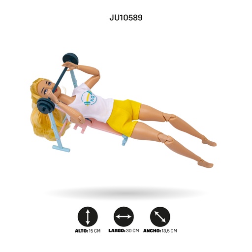 [JU10589] MUÑECA CON GYM Y ACCESORIOS [JJ8715-1Q]