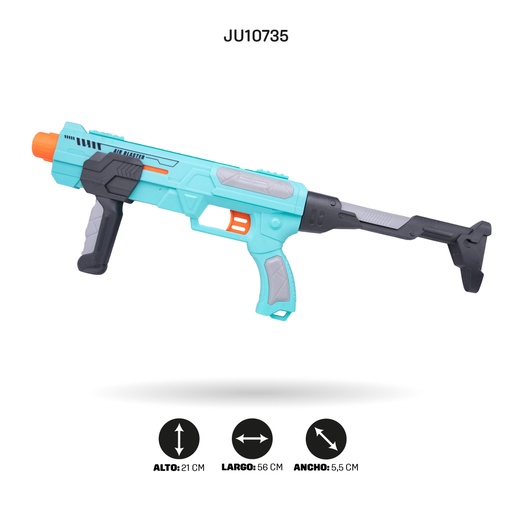 [JU10735] JUEGO DE PISTOLA DE JUGUETE DE DARDOS BLANDOS Y PINGPONG [YL-302]