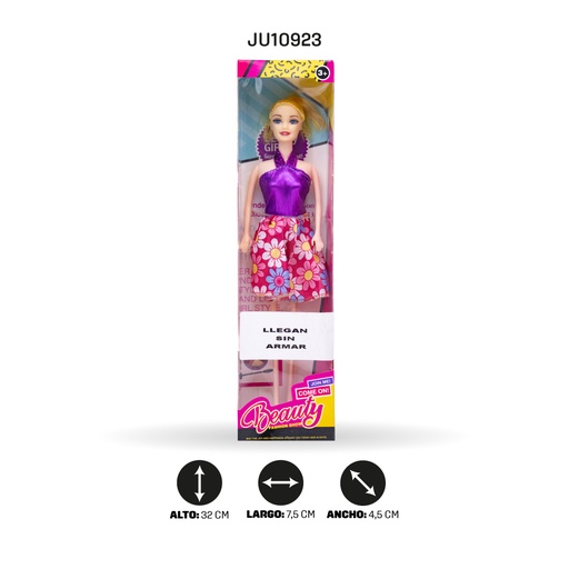 [JU10756] JUEGO DE MUÑECA DE CUERPO VACÍO DE 11,5 PULGADAS, PAQUETE PLANO [AX456-1]