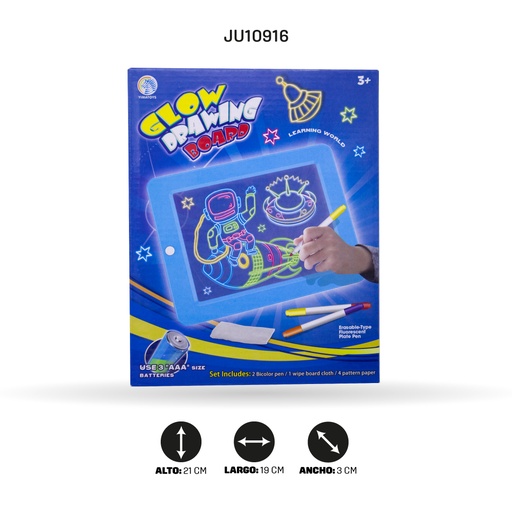 [JU10916] TABLERO DE DIBUJO, A COLOR CON LUZ [YM2303]