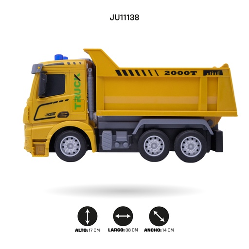 [JU11138] 1:24 CAMIÓN DE INGENIERÍA DE RADIO CONTROL DE CUATRO VÍAS CON CABLE USB [716-6]