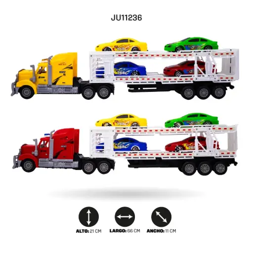 [JU11236] CAMION NODRIZA 2 PISOS RADIOCONTROL DE 4 VÍAS USB [9070-24F]