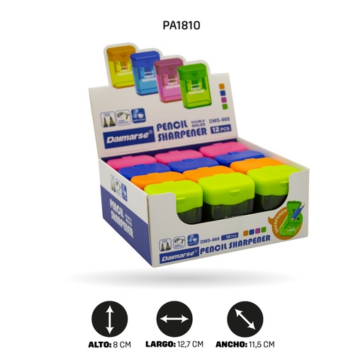 [PA1810] SACAPUNTAS DOBLE DMS-868 [PAC4856]