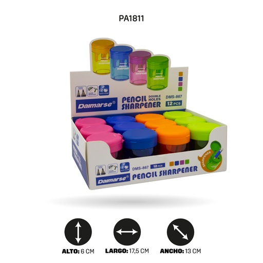 [PA1811] SACAPUNTAS DOBLE DMS-867 [PAC4857]
