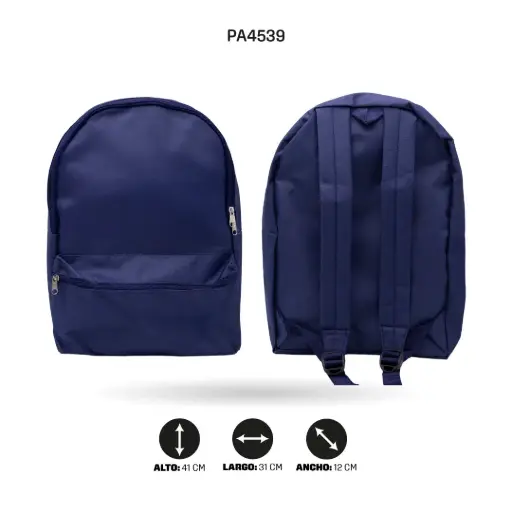 [PA4539] MALETIN UNICOLOR AZUL TURQUI-OSCURO