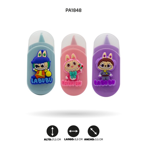 [PA1848] CINTA CORRECTOR PARA NIÑA X3 COLORES X6 UND [PAC4591]