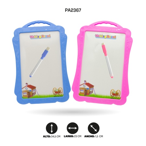 [PA2367] TABLERO CON BORRADOR Y MARCADOR NIÑA Y NIÑO 2257 [PAC4745]