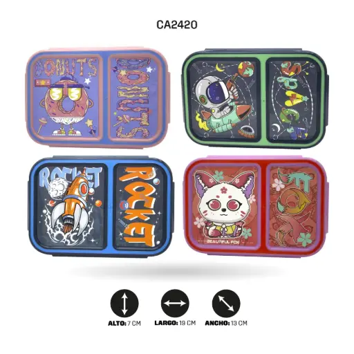 [CA2420] LONCHERA INFANTIL 6 MOTIVOS 884 [PAC4803]