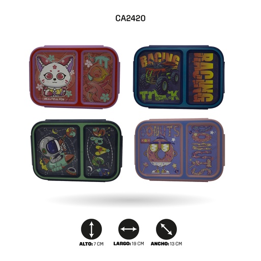 [CA2420] LONCHERA INFANTIL 6 MOTIVOS 884 [PAC4803]
